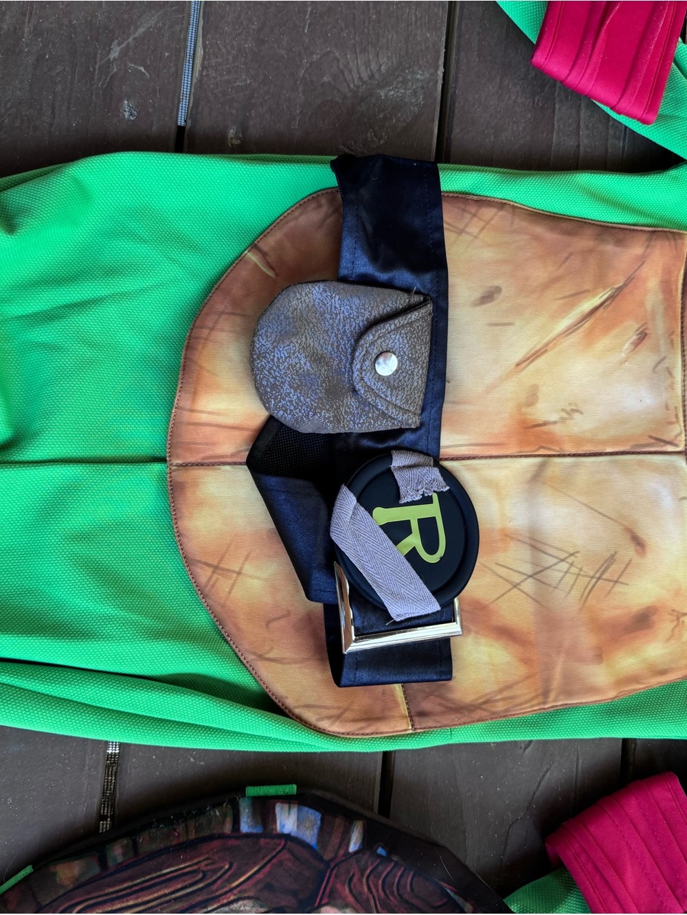 Spirit Kids Turtle Ninja Raph Costume with Shell small 4-6 - Picture 4 of 12